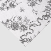 エレガントヴィンテージ刻印黒バラとリボン 薄葉紙 (詳細)