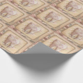 エレガントヴィンテージ古いファッションド歯科用ギフト手帳 ラッピングペーパー (角)