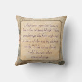 エレガントヴィンテージ古いファッションド歯科用贈物 クッション (裏面)