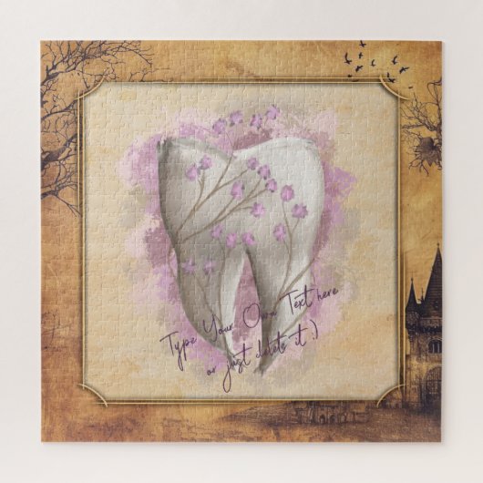 エレガントヴィンテージ古いファッションド歯科用贈物 ジグソーパズル (縦)