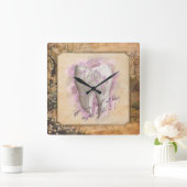 エレガントヴィンテージ古いファッションド歯科用贈物 スクエア壁時計 (ホーム)