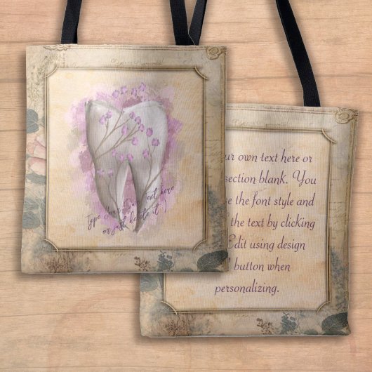 エレガントヴィンテージ古いファッションド歯科用贈物 トートバッグ