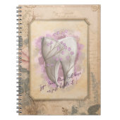 エレガントヴィンテージ古いファッションド歯科用贈物 ノートブック (正面)