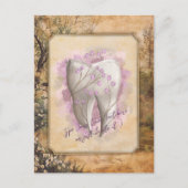 エレガントヴィンテージ古いファッションド歯科用贈物 ポストカード (正面)