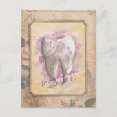 エレガントヴィンテージ古いファッションド歯科用贈物 ポストカード (正面)