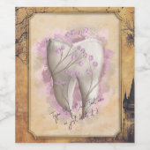 エレガントヴィンテージ古いファッションド歯科用贈物 ワインラベル (シングルラベル)