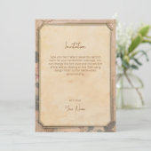 エレガントヴィンテージ古いファッションド歯科用贈物 招待状 (スタンド正面)