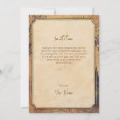 エレガントヴィンテージ古いファッションド歯科用贈物 招待状 (正面)