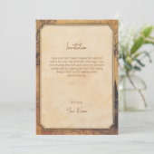 エレガントヴィンテージ古いファッションド歯科用贈物 招待状 (スタンド正面)