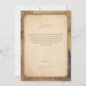 エレガントヴィンテージ古いファッションド歯科用贈物 招待状 (正面)