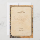 エレガントヴィンテージ古いファッションド歯科用贈物 招待状 (正面)