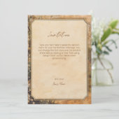 エレガントヴィンテージ古いファッションド歯科用贈物 招待状 (スタンド正面)