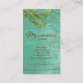 エレガントヴィンテージ名刺の縦書きが渦巻き 名刺 (裏面)