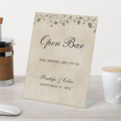 エレガントヴィンテージ図書表紙オープンバー 台座サイン (インサイチュ)