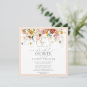 エレガントヴィンテージ国フローラブライダルシャワー 招待状 (スタンド正面)