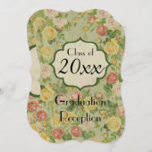 エレガントヴィンテージ国フローラ卒業会 招待状 (正面/裏面)