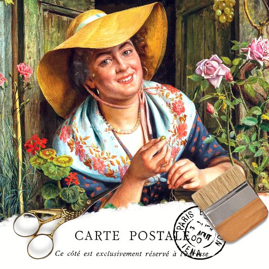 エレガントヴィンテージ女性テクスチ素朴ャの分離 薄葉紙