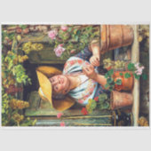 エレガントヴィンテージ女性テクスチ素朴ャの分離 薄葉紙 (正面)