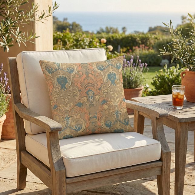 エレガントヴィンテージ屋外装飾用クッション アウトドアクッション (クリエイターアップロード済み)