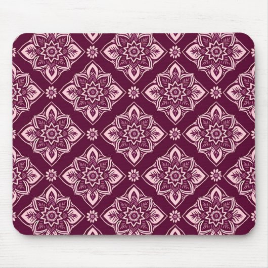 エレガントヴィンテージ幾何模様 マウスパッド (正面)