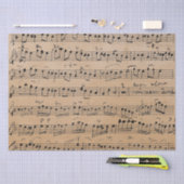 エレガントヴィンテージ手書きシート音楽ノートKraft 薄葉紙 (クラフト)