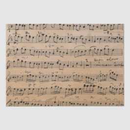 エレガントヴィンテージ手書きシート音楽ノートKraft 薄葉紙