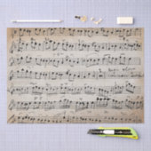 エレガントヴィンテージ手書きシート音楽ノートKraft 薄葉紙 (クラフト)