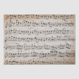 エレガントヴィンテージ手書きシート音楽ノートKraft 薄葉紙