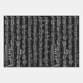 エレガントヴィンテージ手書きノートシート音楽 ラッピングペーパーシート (正面)