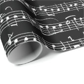 エレガントヴィンテージ手書き楽譜 ラッピングペーパー (ロールコーナー)