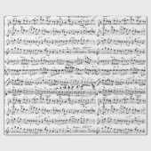 エレガントヴィンテージ手書き楽譜 ラッピングペーパー (フラット)