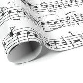 エレガントヴィンテージ手書き楽譜 ラッピングペーパー (ロールコーナー)