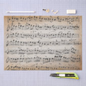 エレガントヴィンテージ手書き楽譜 薄葉紙 (クラフト)