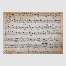 エレガントヴィンテージ手書き楽譜 薄葉紙