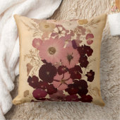 エレガントヴィンテージ押し花グラデーション クッション (ブランケット)