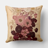 エレガントヴィンテージ押し花グラデーション クッション (裏面)