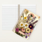 エレガントヴィンテージ押し花花花束雑誌 ノートブック (内側)