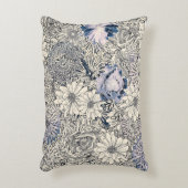 エレガントヴィンテージ抽象芸術フローラの背景 | アクセントクッション (正面(垂直))