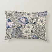 エレガントヴィンテージ抽象芸術フローラの背景 | アクセントクッション (裏面)