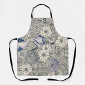 エレガントヴィンテージ抽象芸術フローラの背景 | エプロン (正面)