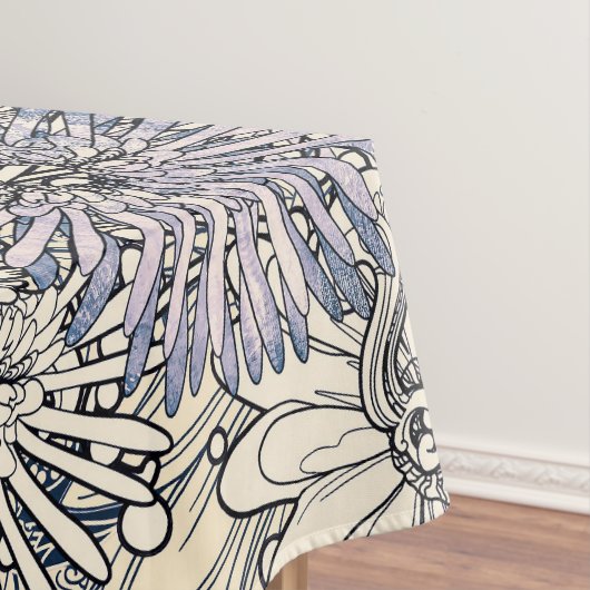 エレガントヴィンテージ抽象芸術フローラの背景 | テーブルクロス (インサイチュ)