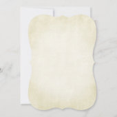 エレガントヴィンテージ擦り切れた紙ルック結婚ス 招待状 (裏面)