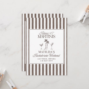 エレガントヴィンテージ旧金バチェロレッテ週末 招待状