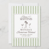 エレガントヴィンテージ旧金バチェロレッテ週末 招待状 (正面)