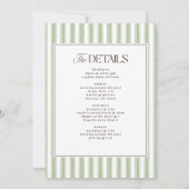 エレガントヴィンテージ旧金バチェロレッテ週末 招待状 (裏面)