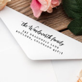 エレガントヴィンテージ書素朴差出人住所 ラバースタンプ