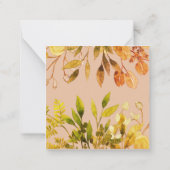 エレガントヴィンテージ植物体離れの構造 ノートカード (裏面)