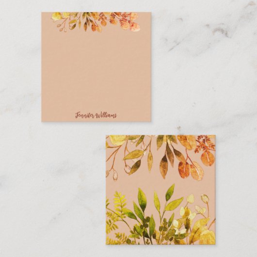 エレガントヴィンテージ植物体離れの構造 ノートカード (正面/裏面)