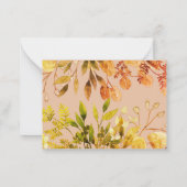 エレガントヴィンテージ植物体離れの構造 ノートカード (裏面)