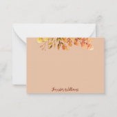 エレガントヴィンテージ植物体離れの構造 ノートカード (正面)